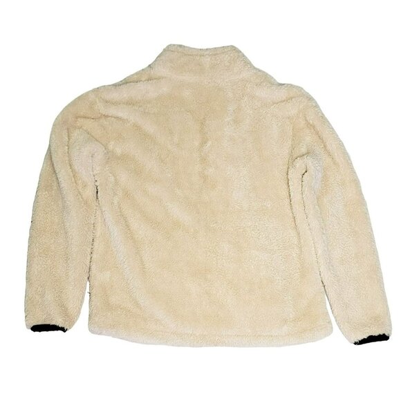 Womens - PINK - Pullover - Jacket: Half Zip - Small Ivory   Fleece - Picture 2 of 7